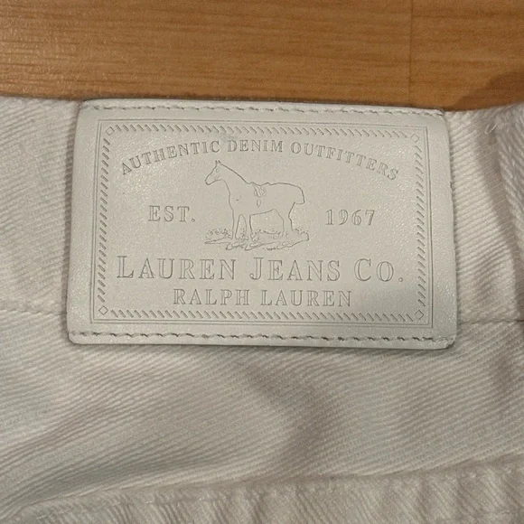 VTG Ralph Lauren White Flare Pants with Colorful Paisley Embroidery - Picture 9 of 9